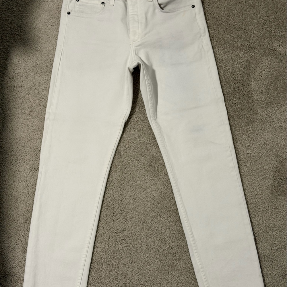 Rag & Bone White Fit 2 Slim Leg Jeans